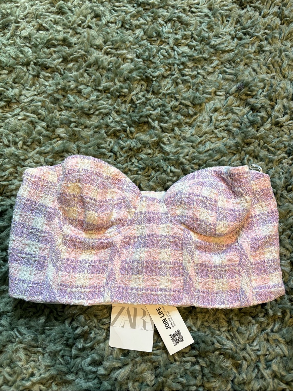 NWT Zara Pastel Bra Top